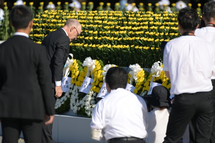 CTBTO Head Robert Floyd, took part in the Hiroshima Peace Memorial Ceremony